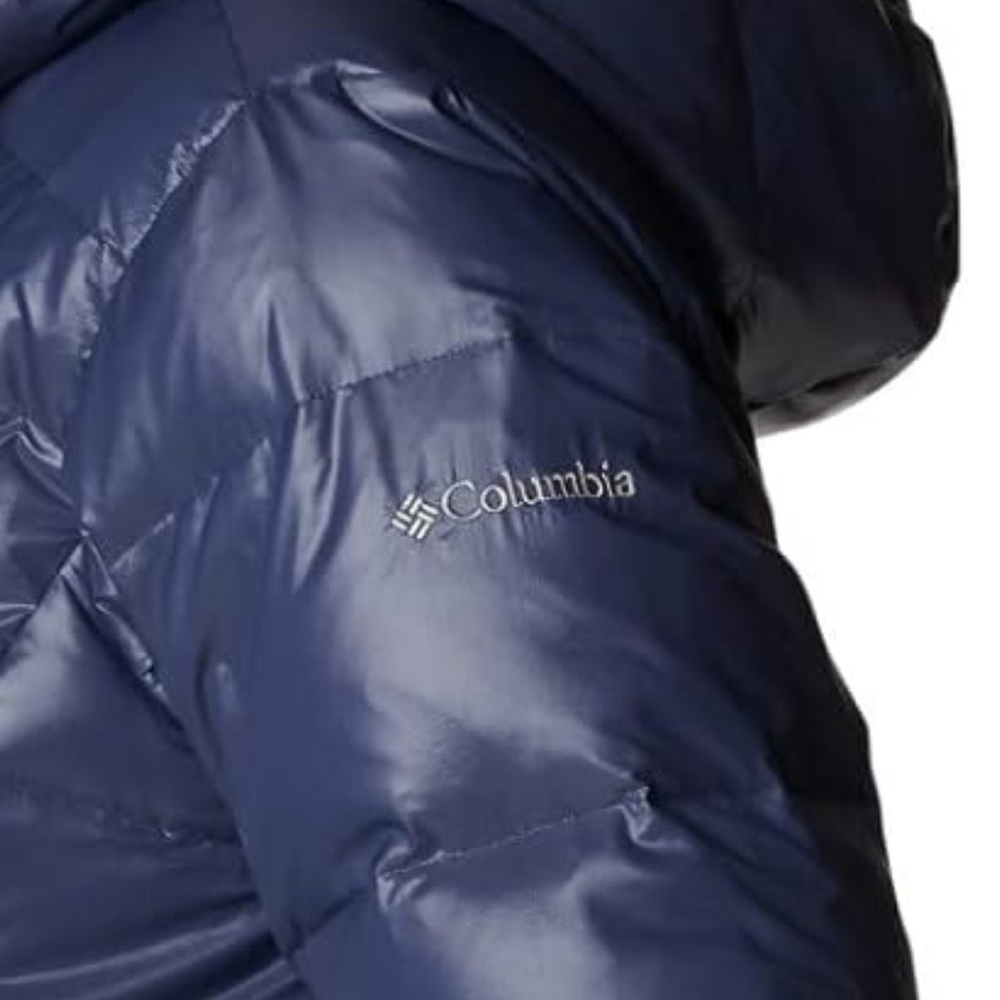 COLUMBIA Women's Icy Heights II Down Jacket Sz S, M, L Stone Navy AUTHENTIC NWT - Picture 7 of 9